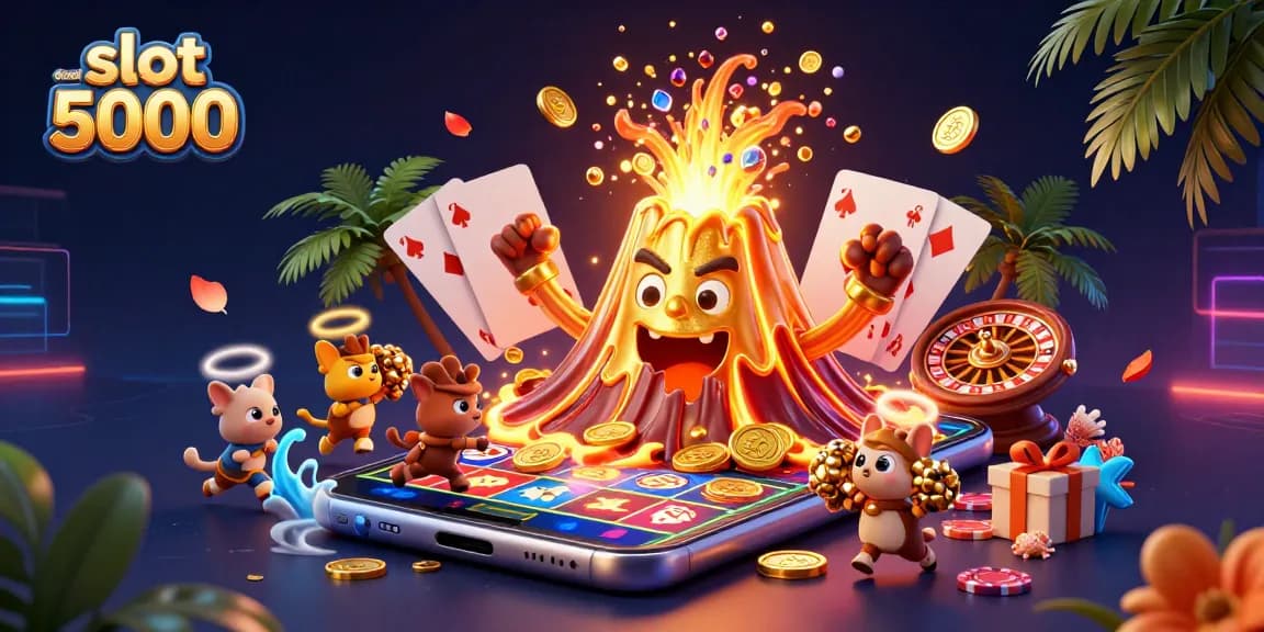 Genggam kemenangan dengan slot deposit 5000 yang penuh simbol kemenangan dan harta berlimpah.