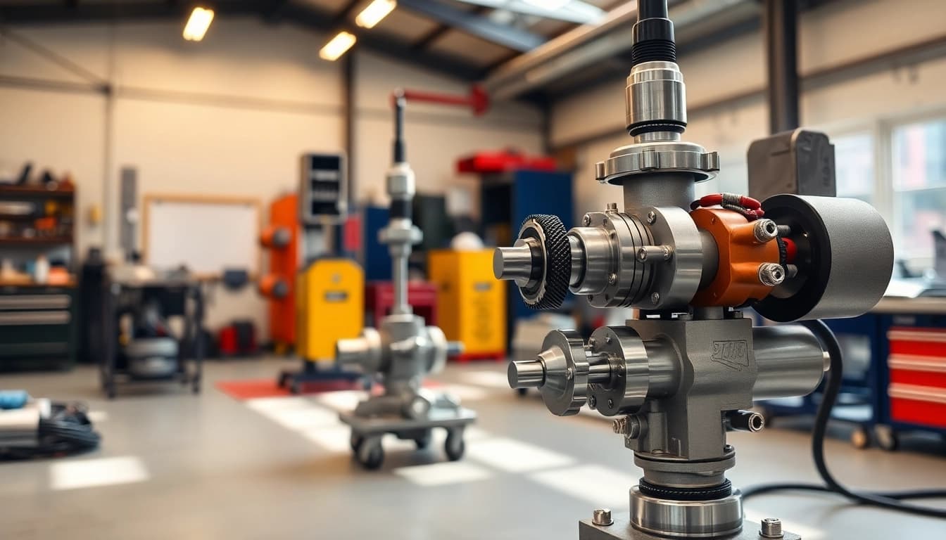 Showcase of custom hydraulic equipment highlighting intricate designs and advanced engineering.