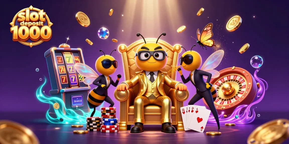Permainan seru slot deposit 1000 yang menghasilkan jackpot dengan beragam elemen kasino yang memikat.