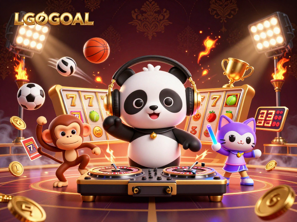 Experience the thrill of gaming at LGOGOAL with lively characters and exciting gameplay elements.