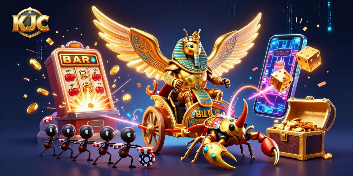 KJC offers a thrilling online casino experience with vibrant slot and gaming elements.