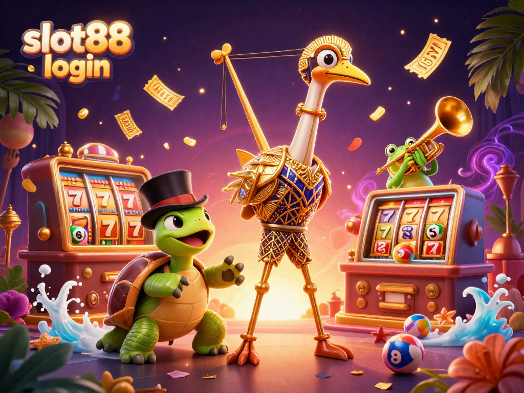 Experience thrilling wins with slot88 login at vibrant games featuring colorful slot reels and lively characters.