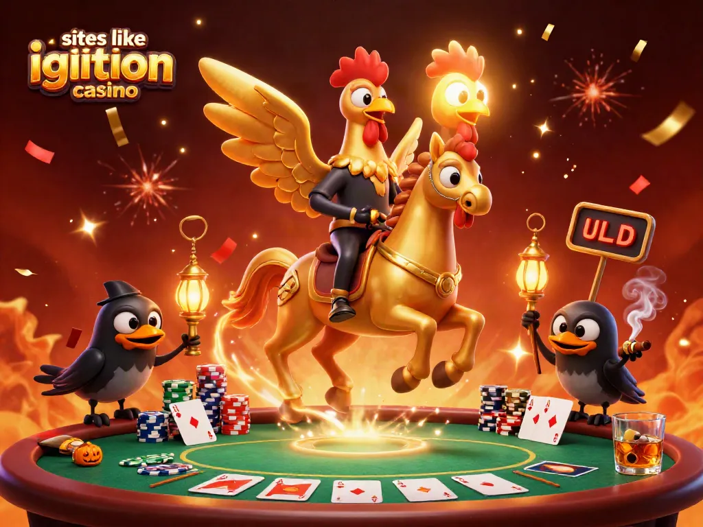 Experience action at sites like ignition casino with vibrant 3D casino characters and lively game elements.
