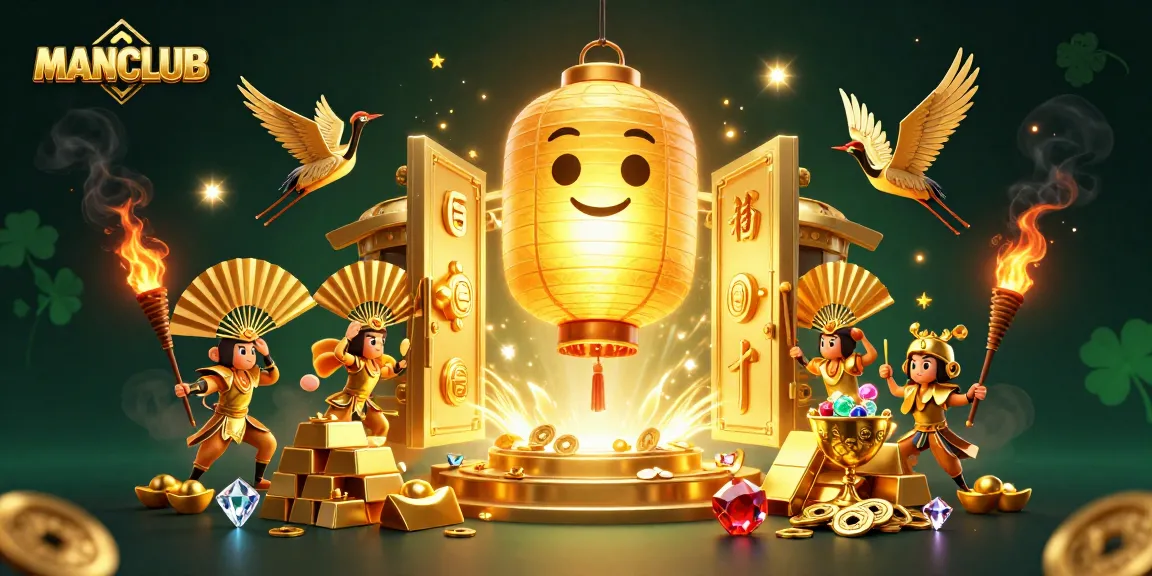 MANCLUB delivers an enchanting casino experience with golden lantern spirits and treasure.