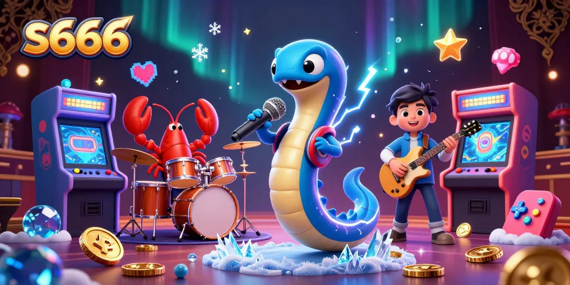 Experience the thrilling entertainment of s666 with an underwater casino featuring dynamic characters and vibrant game elements.