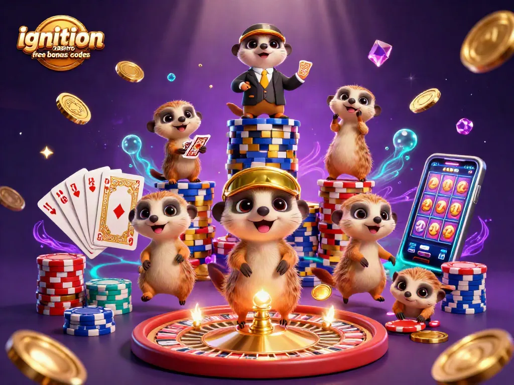 Experience thrilling action with ignition casino free bonus codes in this vibrant meerkat casino scene.