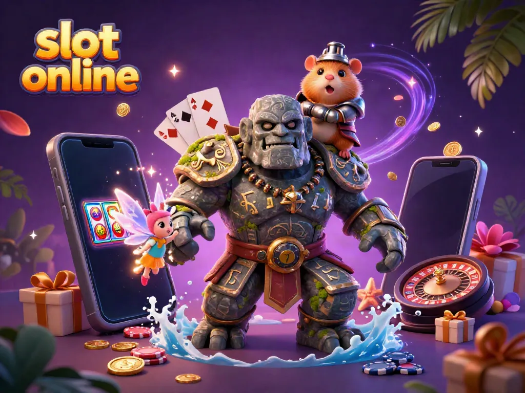 Experience the excitement of slot online gaming with vibrant characters and magical elements.