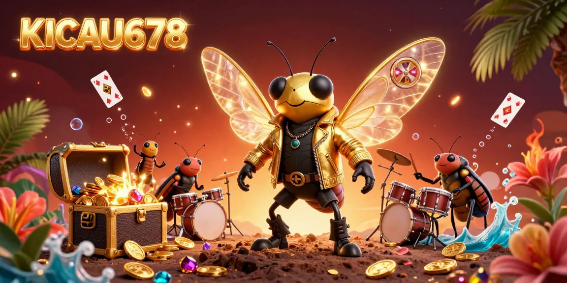KICAU678 brings excitement with a vibrant rock star scene in a packed 3D casino world full of game elements.