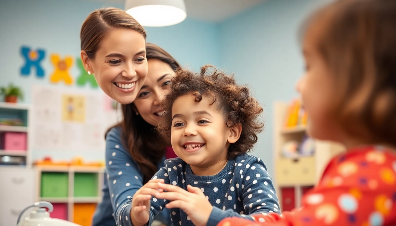 Engaging ABA services with professional therapists and children in a welcoming environment.