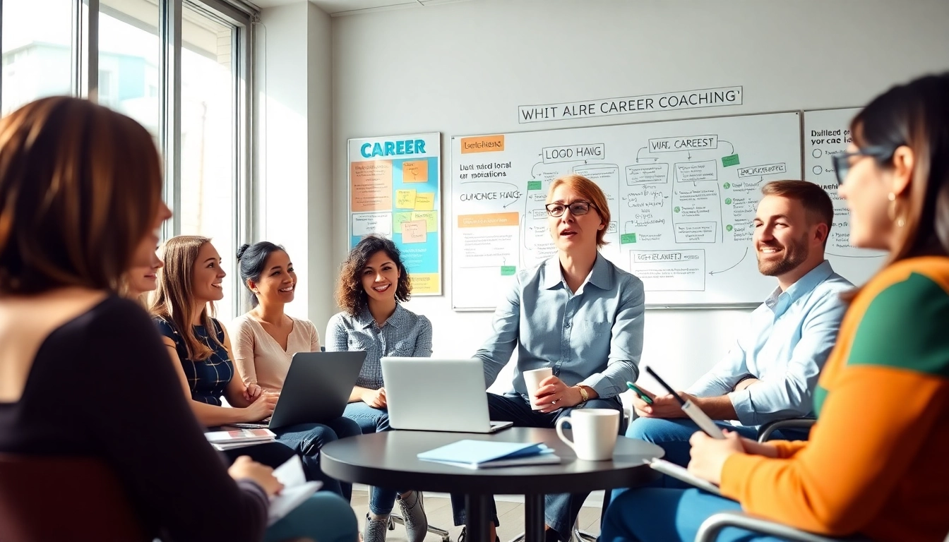 How to find my perfect career match through a professional coaching session in an engaging office.