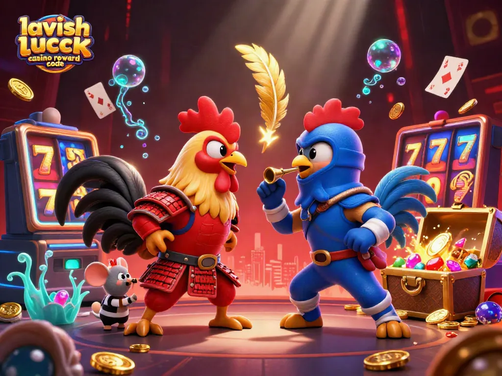 Experience the thrilling action of lavish luck casino reward code with fighting roosters and vibrant casino games.