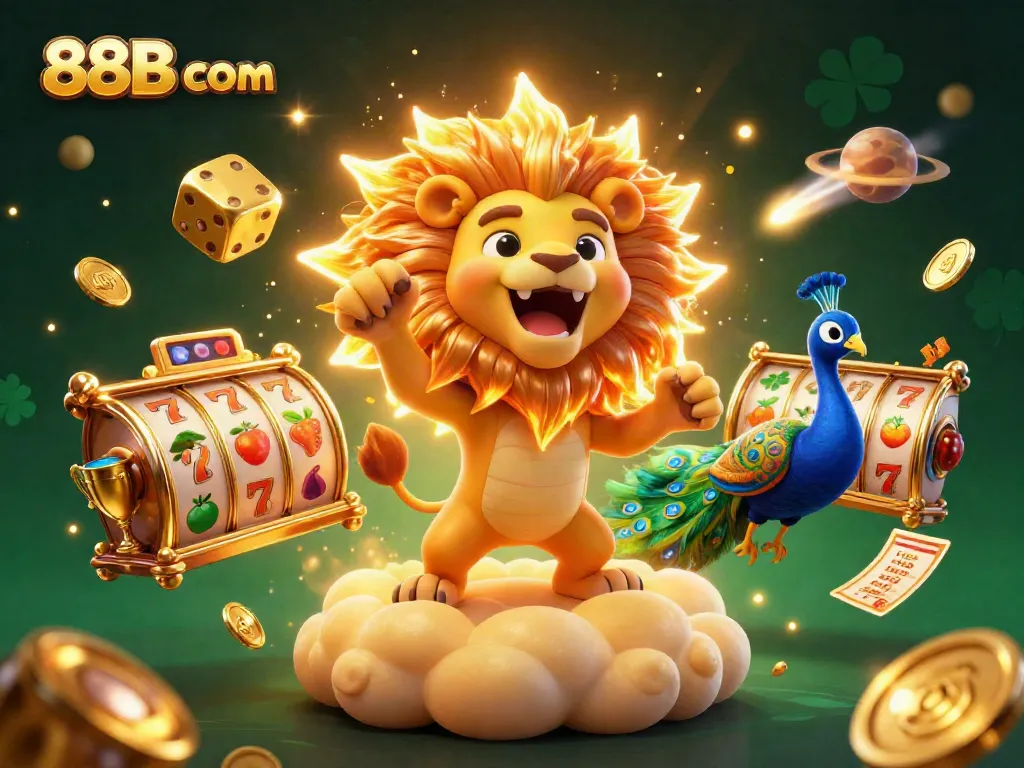 Engage with the thrilling world of gambling in this dynamic 88B com scene showcasing luck and excitement.