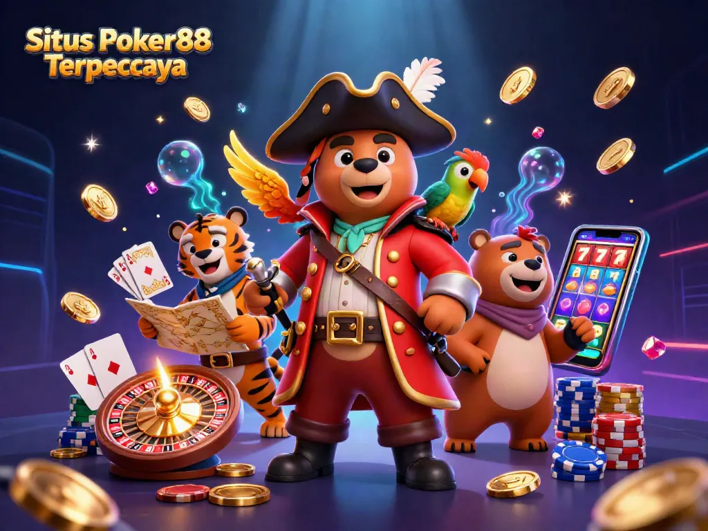 Engage with Situs Poker88 Terpercaya: An exciting scene of poker and casino adventures.