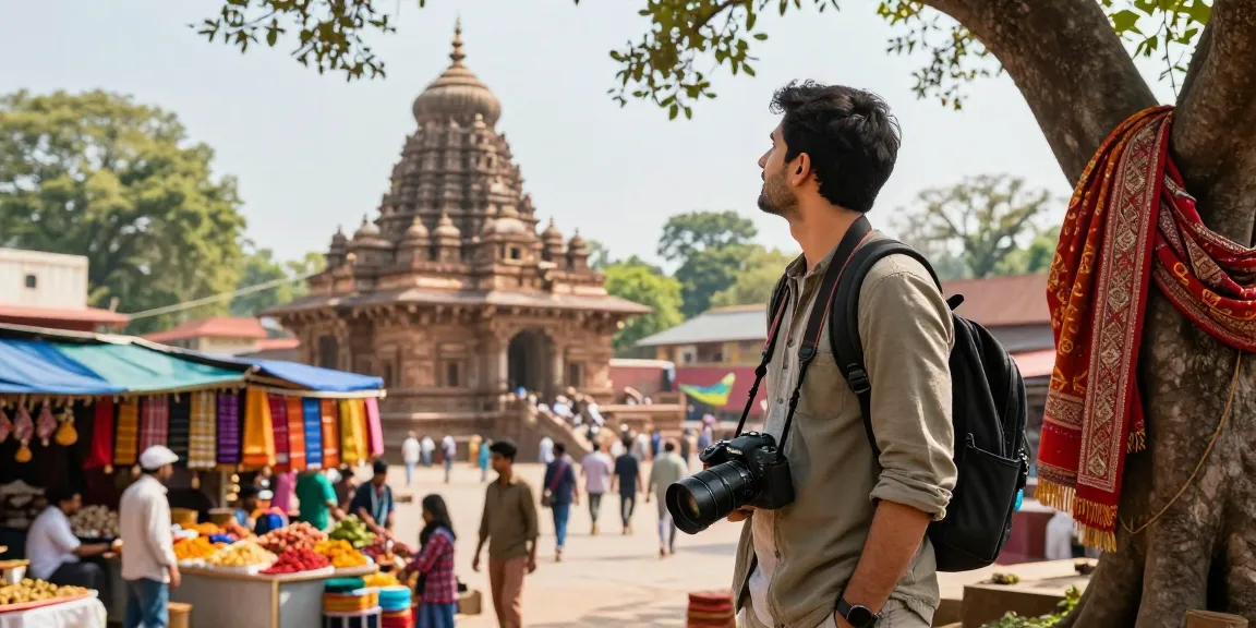Luxury and custom tour packages traveler immersed in India's cultural wonders.