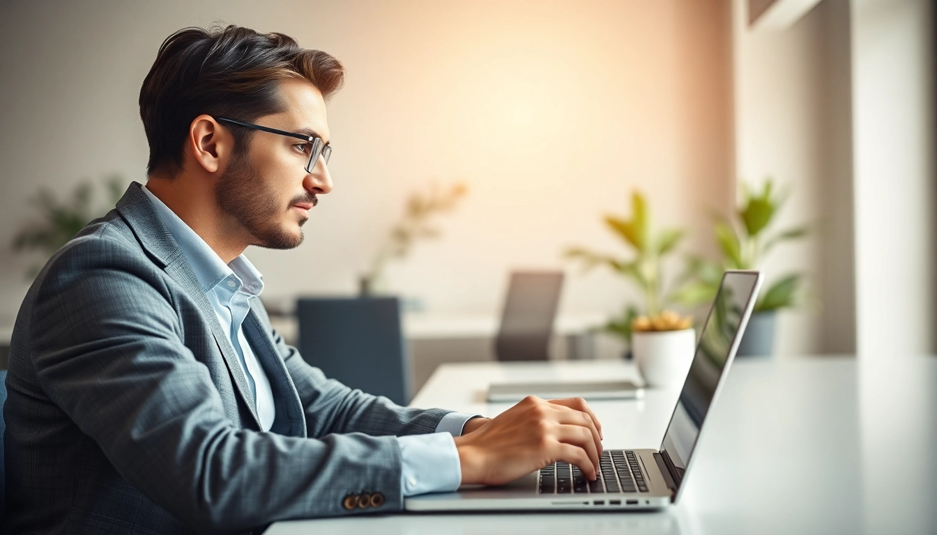 Engage with an AI assistant for busy professionals in a modern workspace, enhancing productivity.
