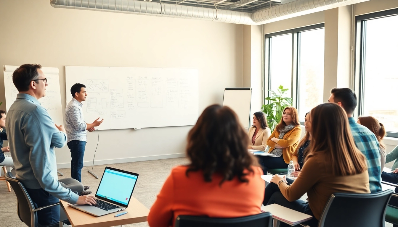 Engage in Communication Skills Training during an interactive workshop with diverse participants.