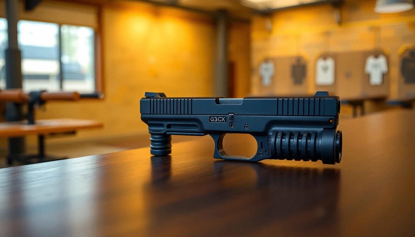 Examine the glock 43x mos oem slide with detailed features and sleek design.