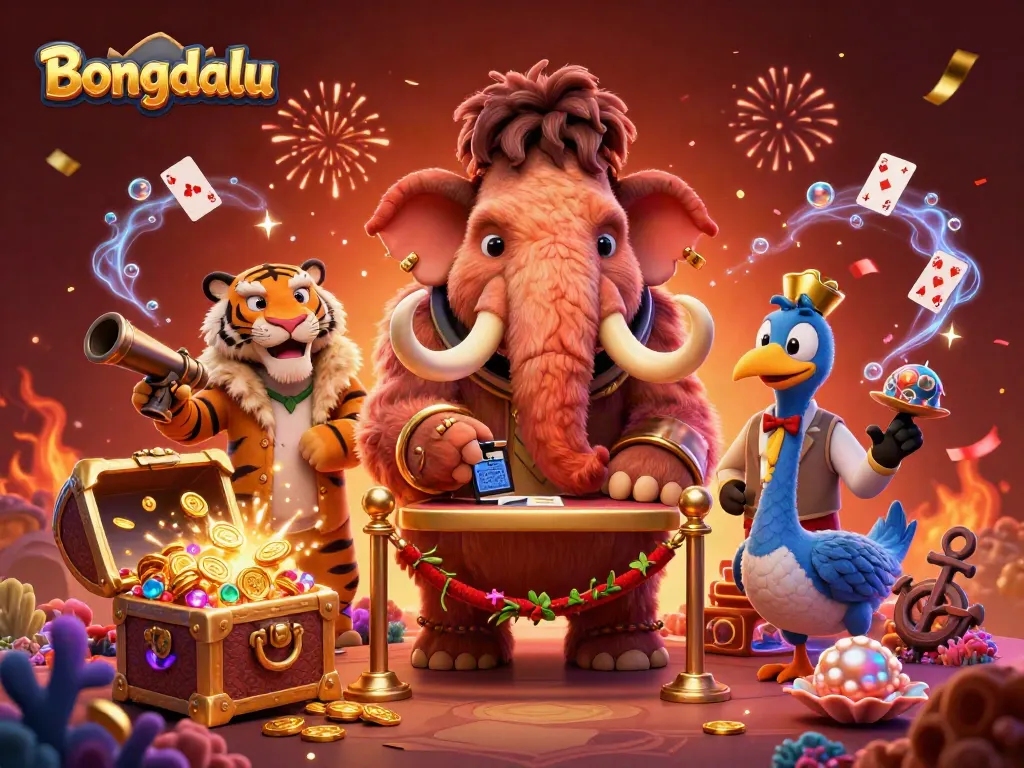 Experience thrilling action at Bongdalu with lively characters and dynamic casino elements