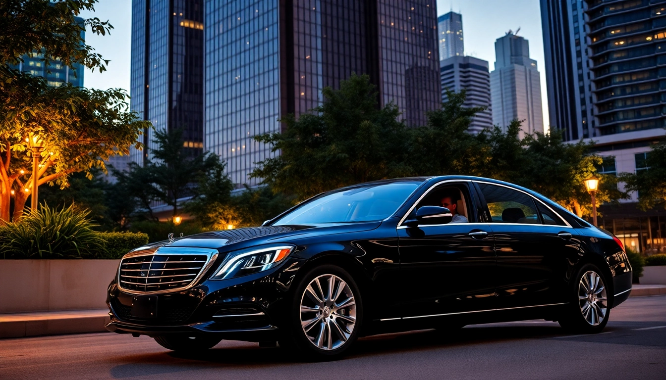 Experience the elegance of black car service vancouver with a luxurious sedan outside a premium hotel.