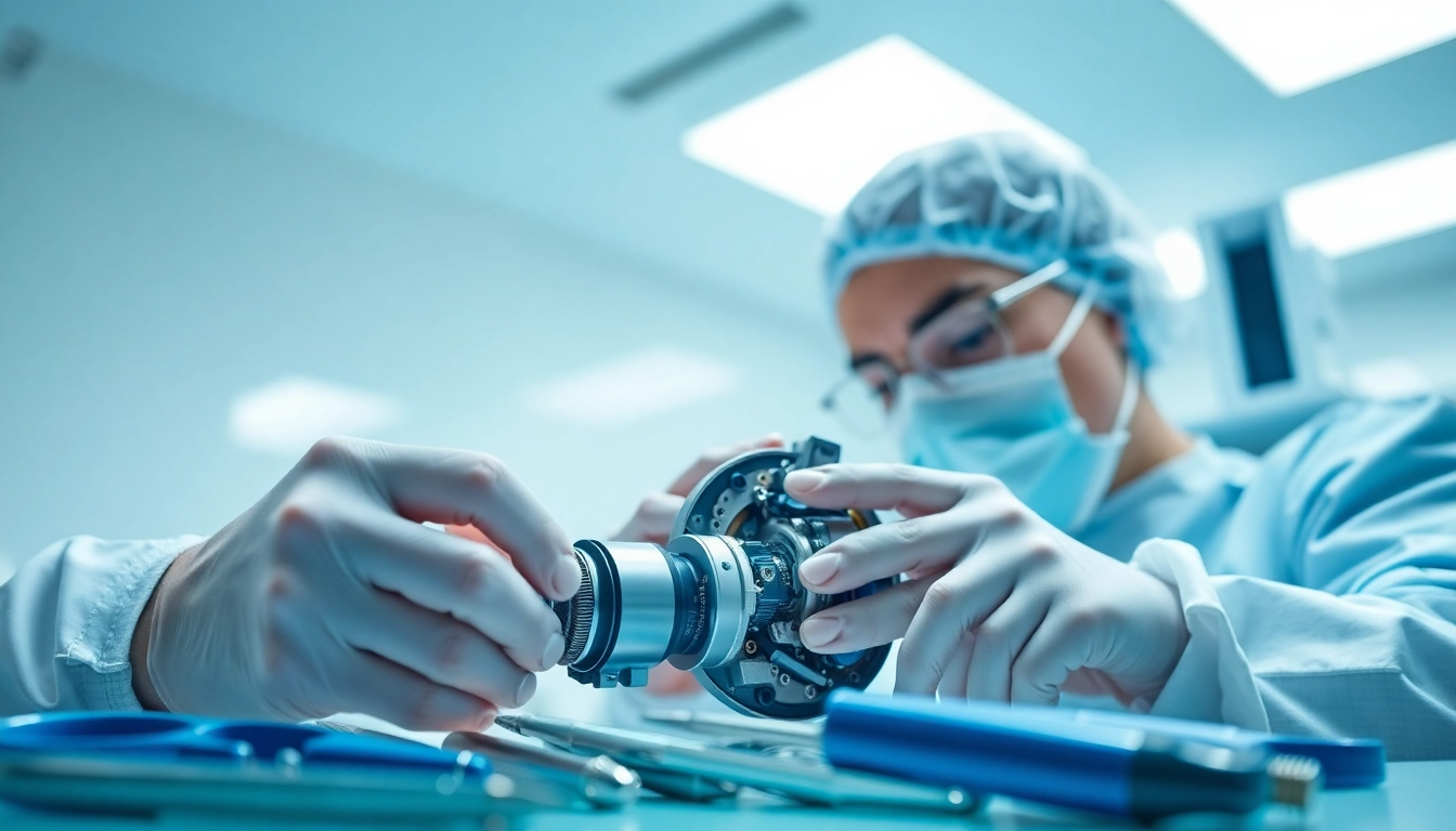 Riparazione Biolife: un tecnico durante l'intervento su un dispositivo medico.