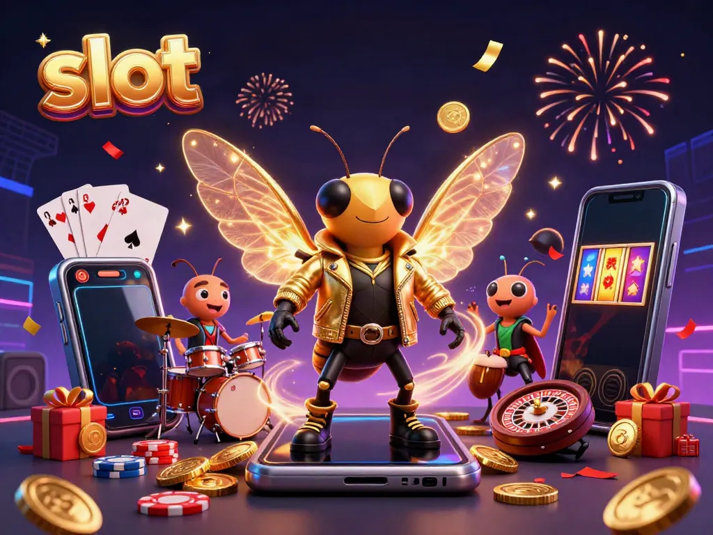 Sentuhan ajaib dengan karakter slot yang menyajikan perpaduan musik dan perjudian.