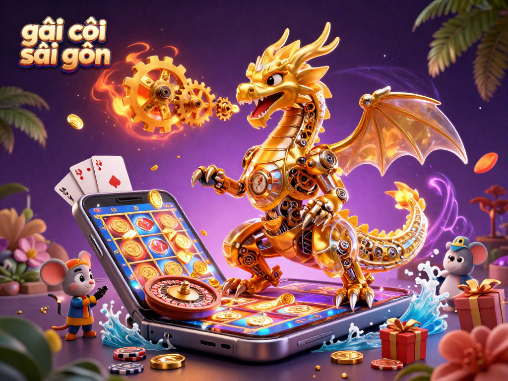 Experience the thrill of gái gọi sài gòn in this vibrant casino scene featuring a dragon and engaging game elements.