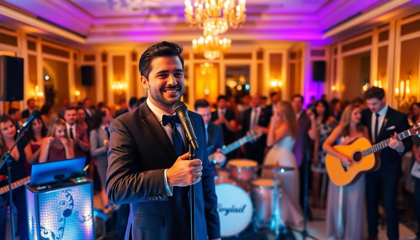 Trupa cover nunta animând atmosfera cu muzica lor captivantă și plină de energie.