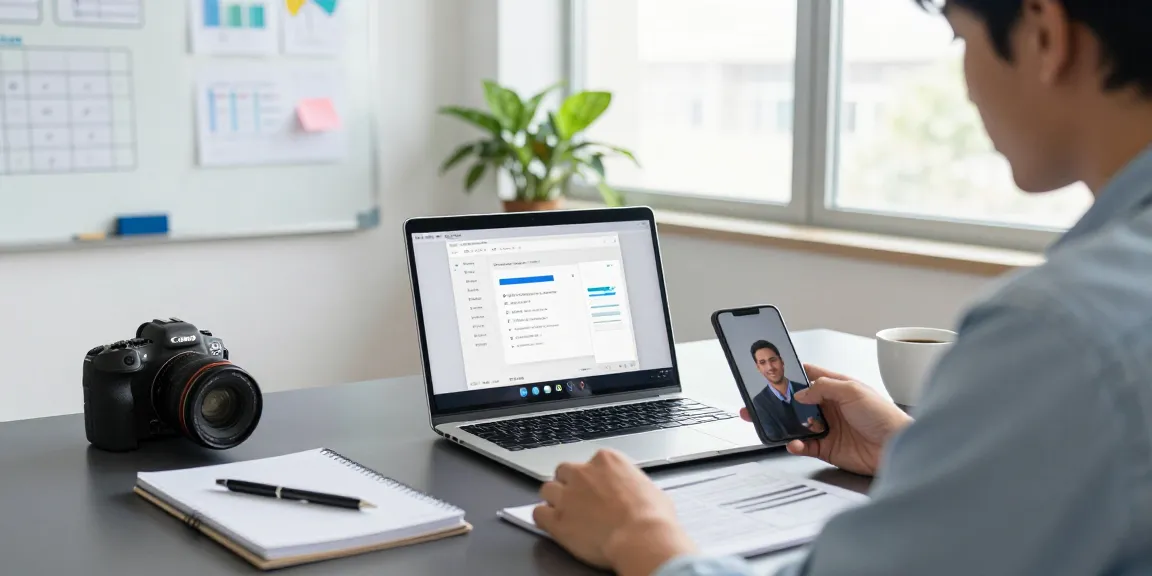 WPS Office 下载 - 现代办公场景，工作人员在桌子前使用WPS Office进行在线协同，展示高效办公环境。