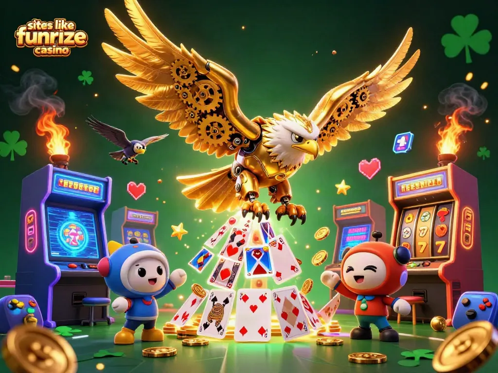 Engage with exciting games on sites like Funrize casino amidst 3D fantasy elements.
