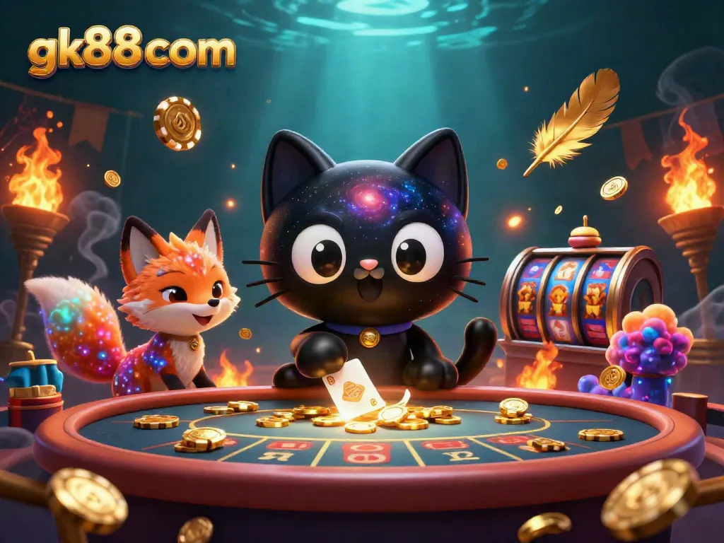Spin the reels at gk88 com while enjoying a cosmic casino adventure with animated characters