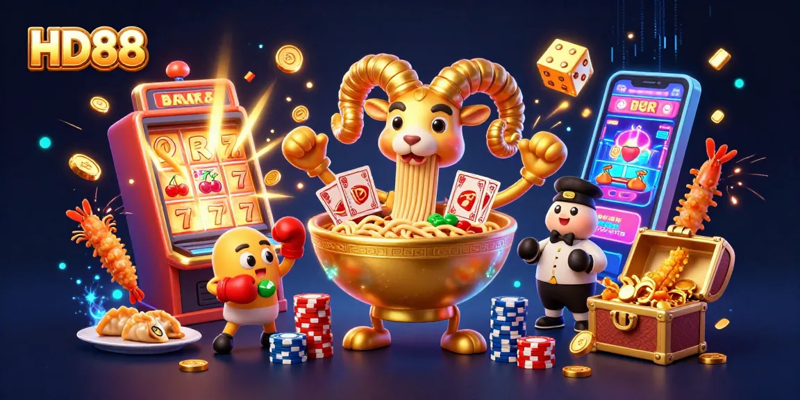 Experience thrilling gameplay at HD88 with vibrant characters and a dynamic casino scene.