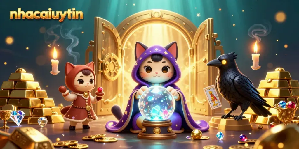 Experience mesmerizing fortune-telling magic with nhacaiuytin's captivating gaming world.