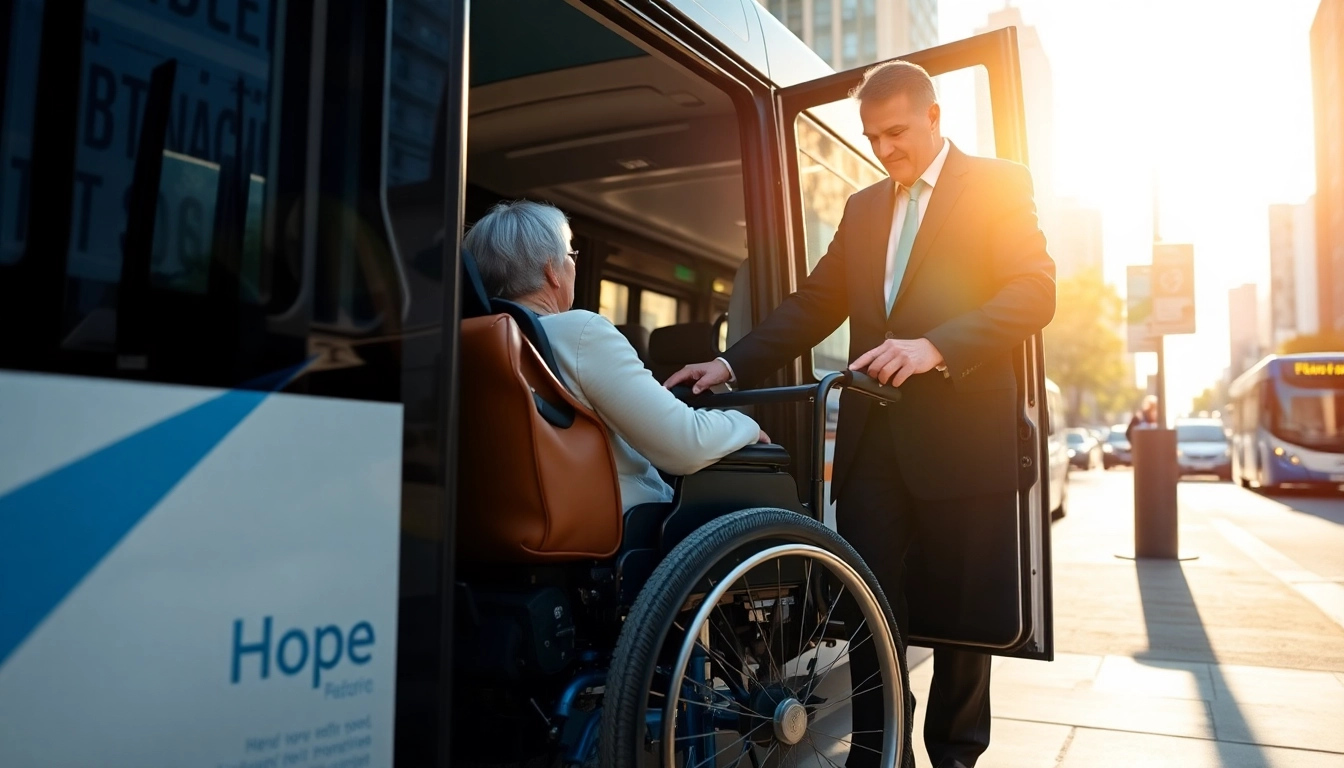 Providing disability transport services with care and support for individuals in need.