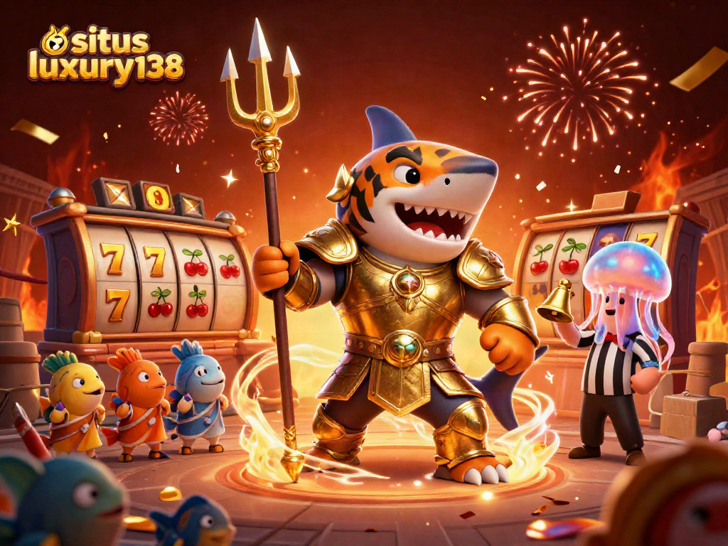 Situs luxury138 menawarkan pengalaman bermain slot yang mendebarkan dengan ilustrasi kasino 3D yang penuh warna.