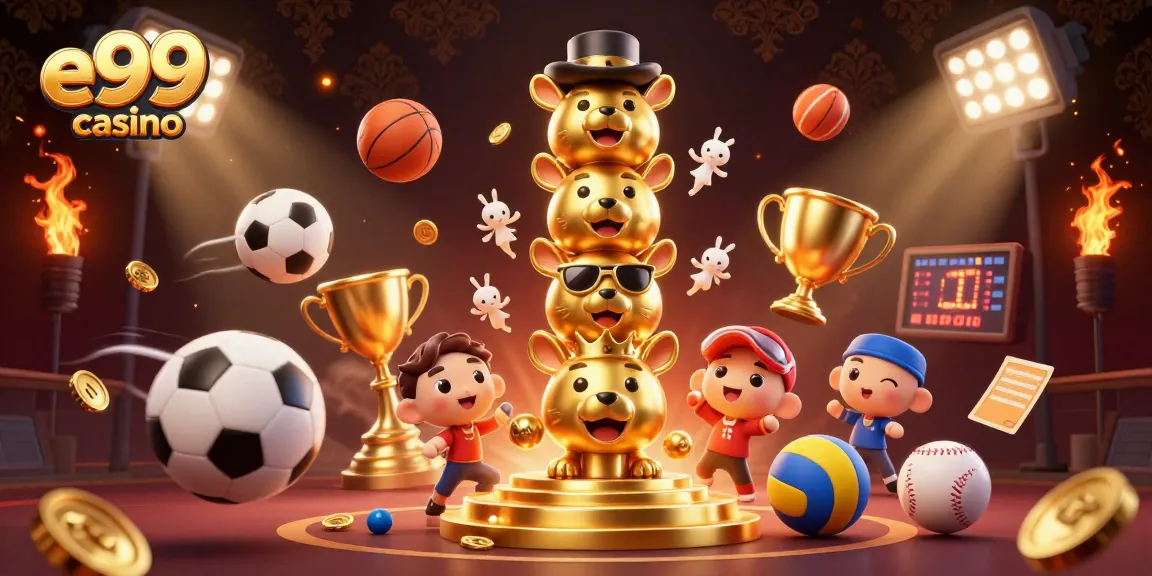 Experience winning moments with e99 casino's animated characters and dynamic game elements.