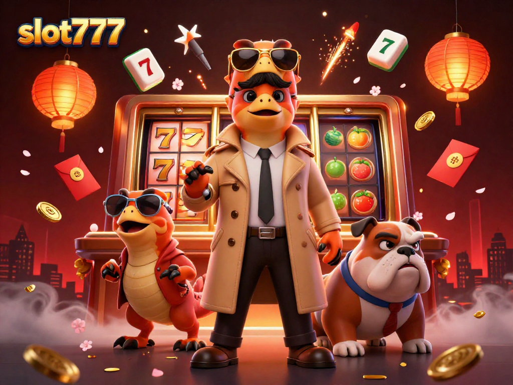 Experience the excitement of slot777 with engaging raptor characters and rich casino elements.