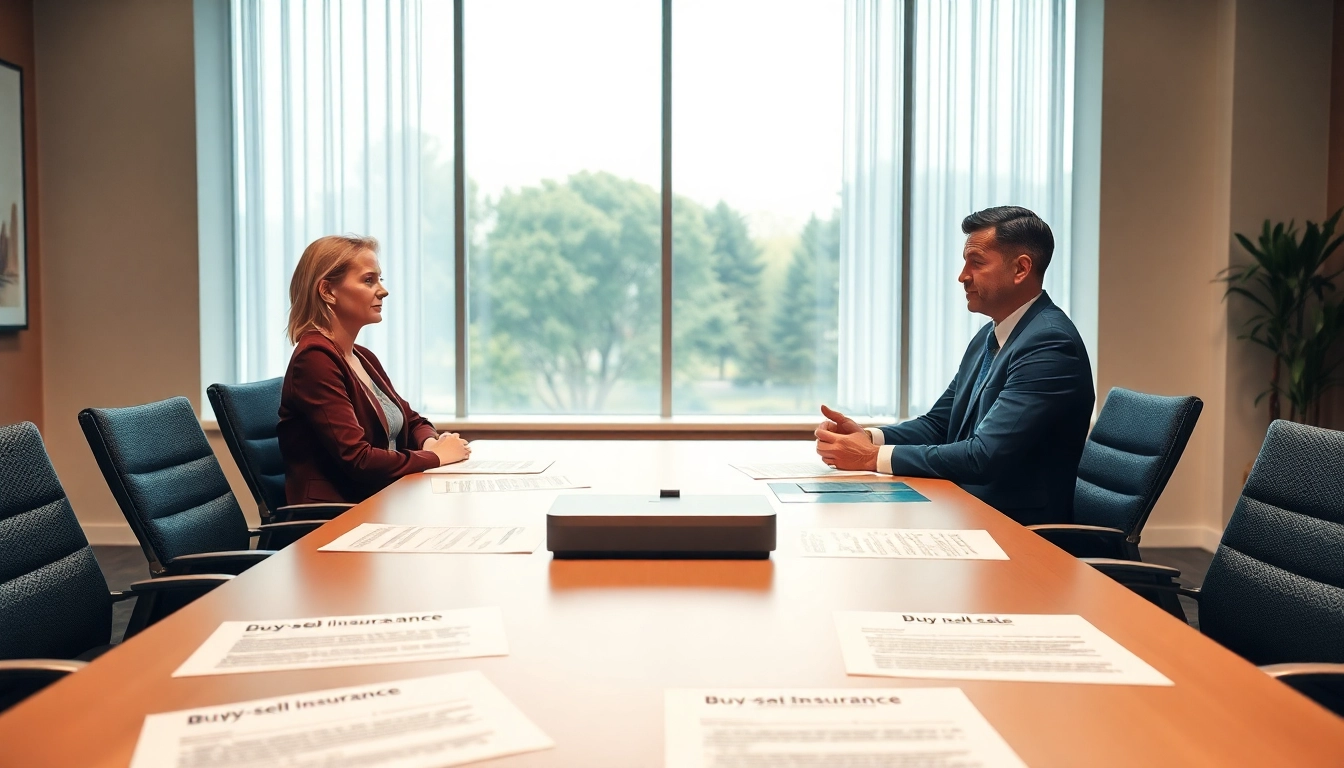 Understanding how does buy sell insurance work through a professional conversation between partners.